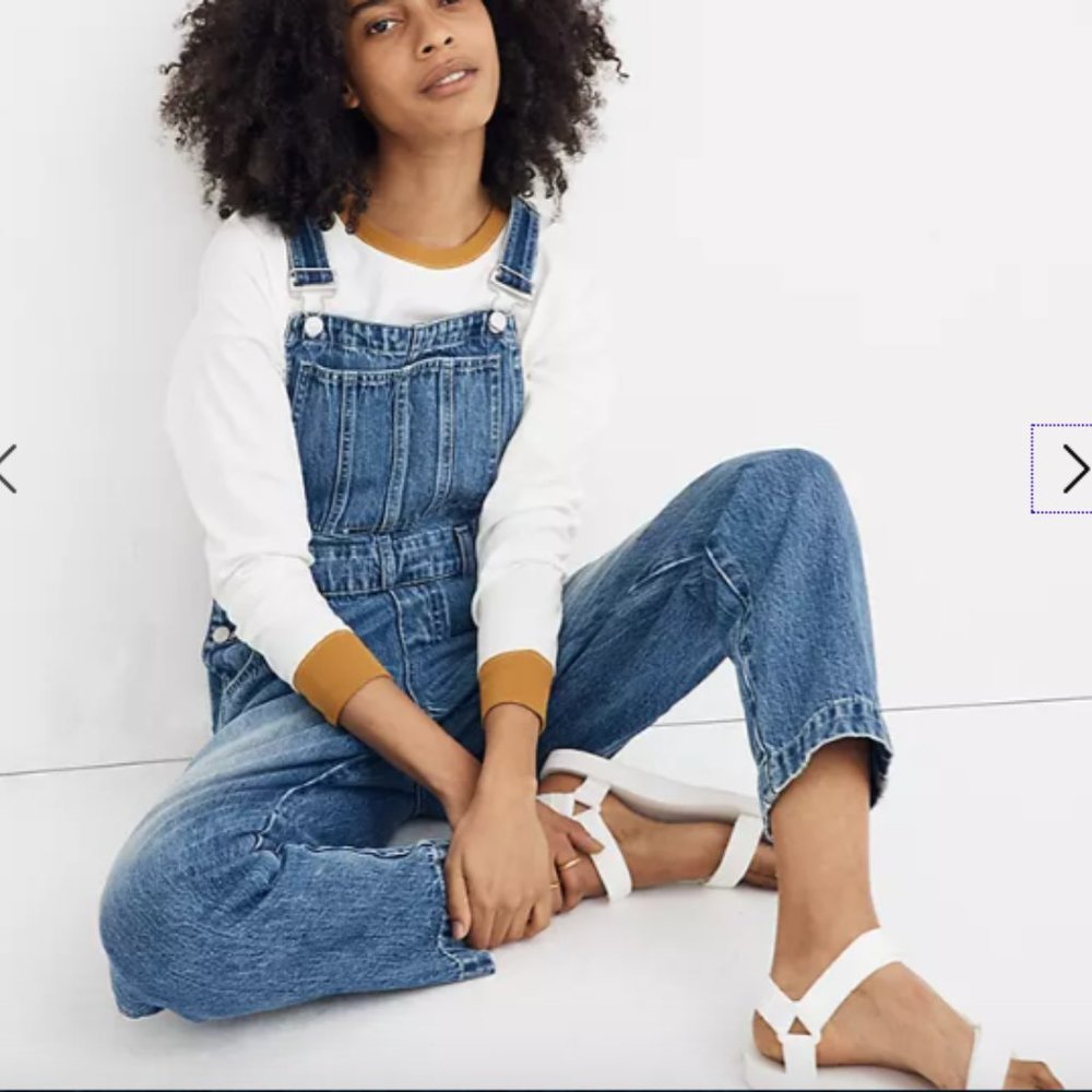 Madewell Straight Overalls Denim